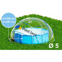 Круглый купольный тент павильон d500см Pool Tent для бассейнов и СПА PT500-G серый