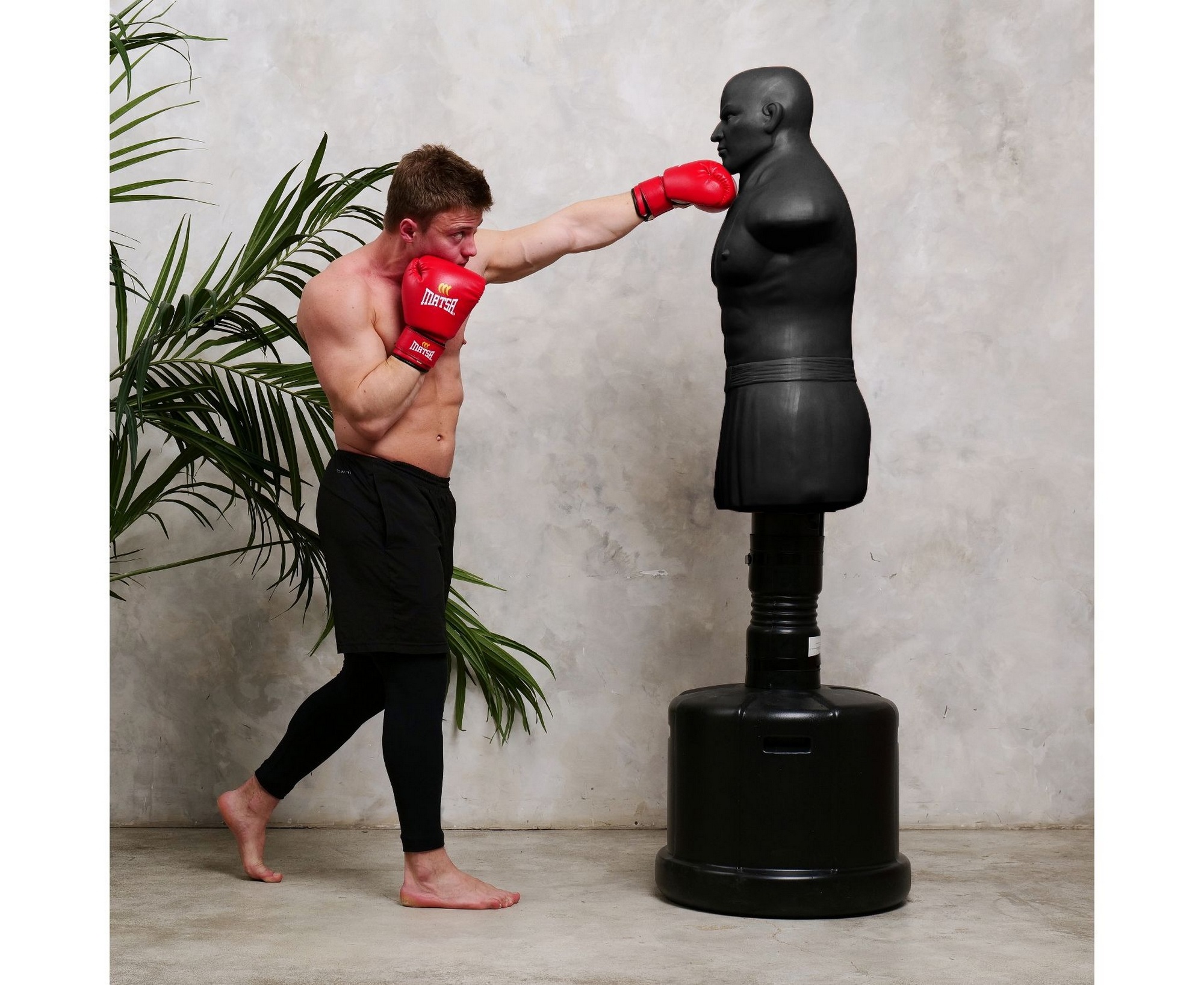 Манекен c регулировкой высоты DFC Boxing Punching Man-Heavy TLS-AB черный 2000_1636