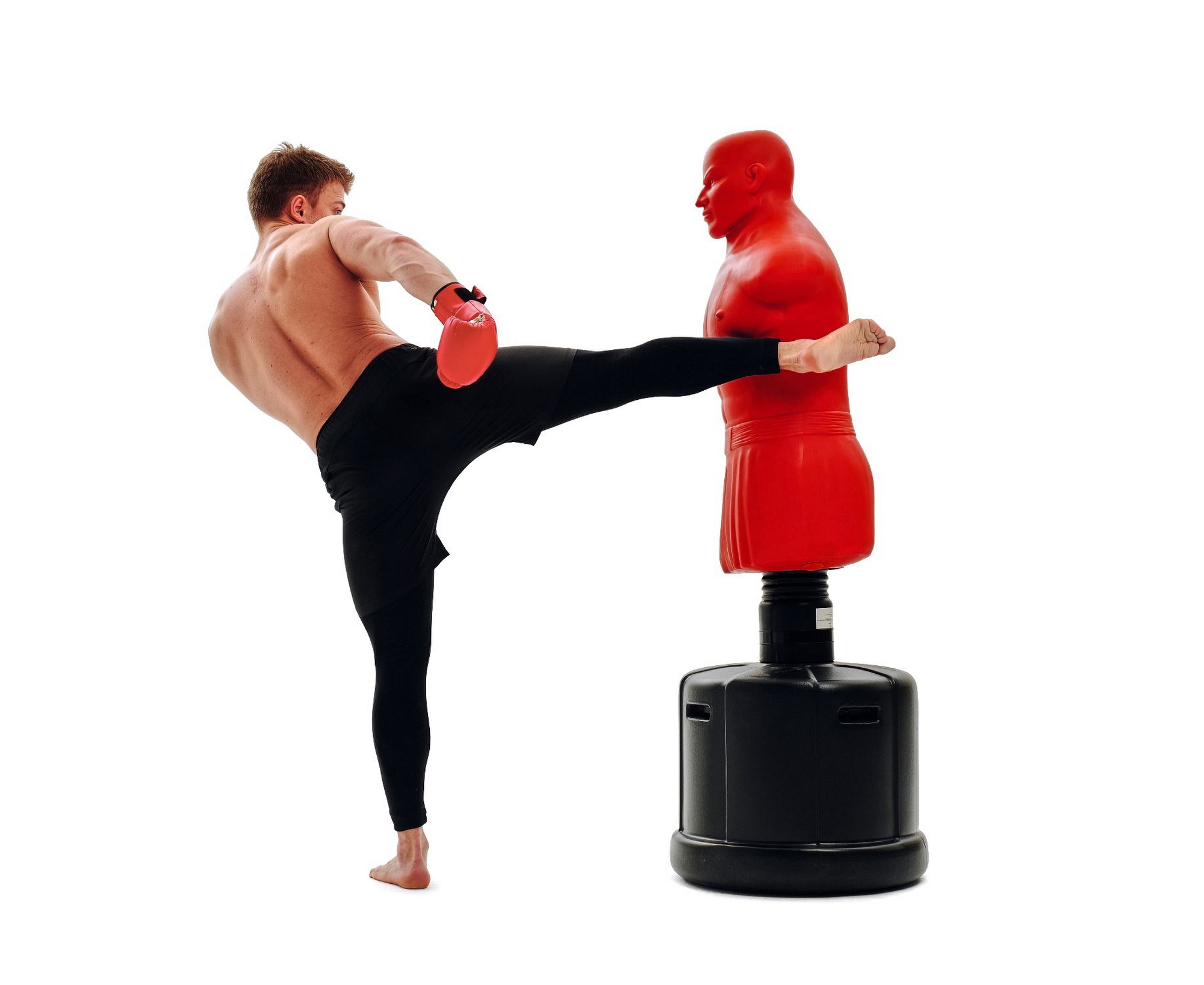Манекен c регулировкой высоты DFC Boxing Punching Man-Heavy TLS-AR красный 2000_1636