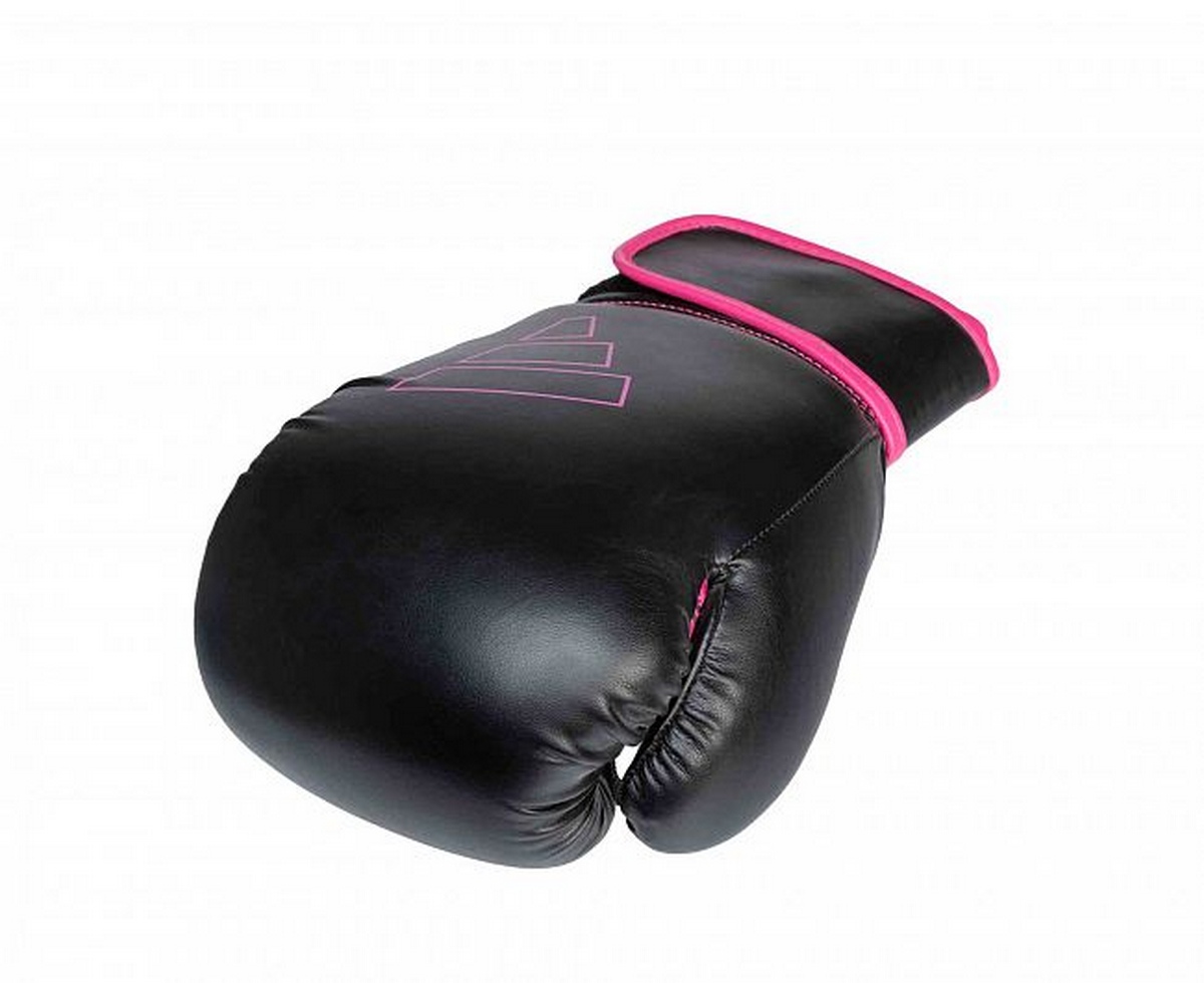 Перчатки боксерские Adidas Hybrid 80 adiH80 черно-розовый 1200_980